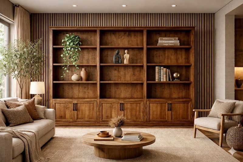 Librería de madera 036