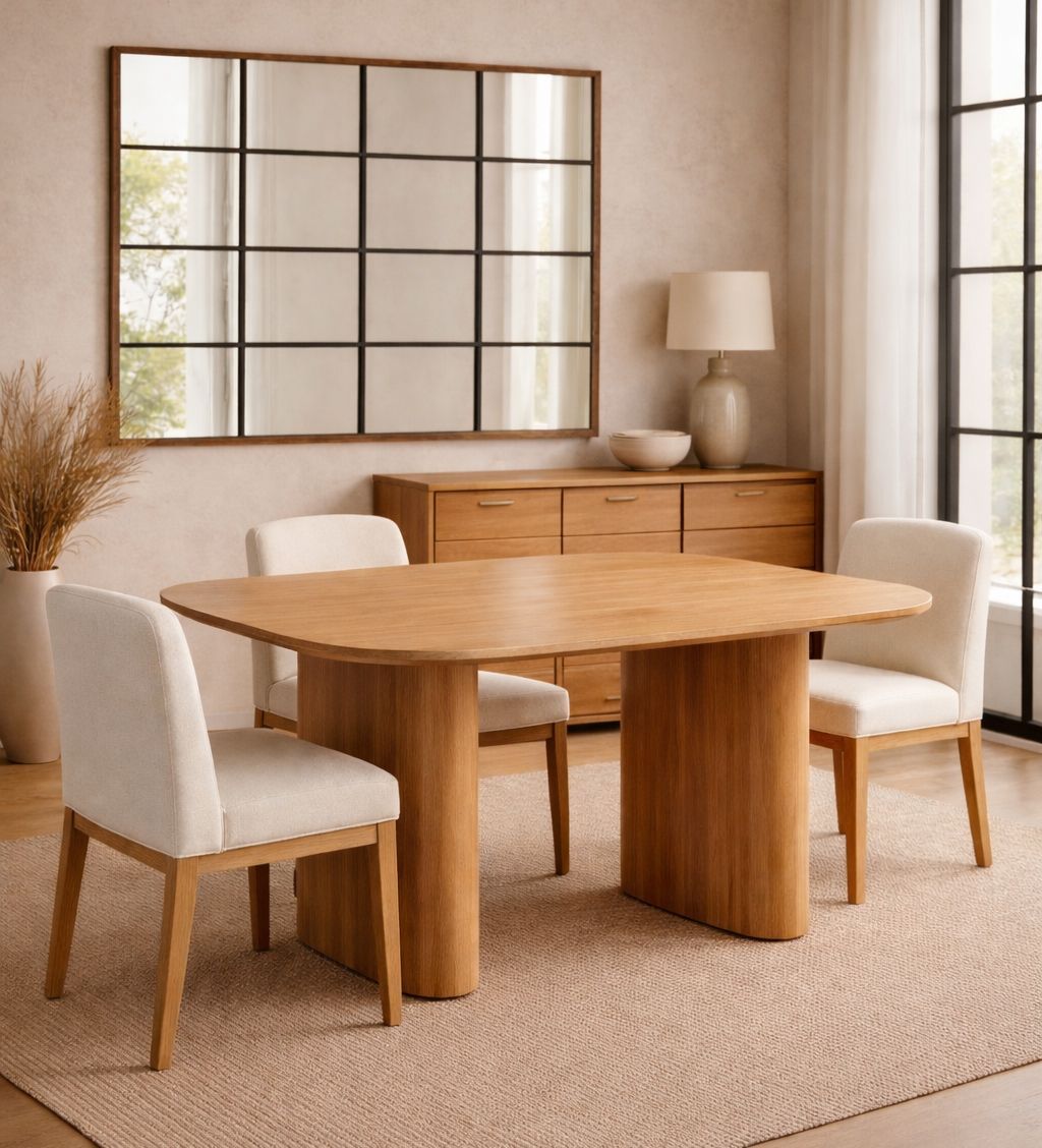 Mesa de comedor de madera Mesa de comedor de madera