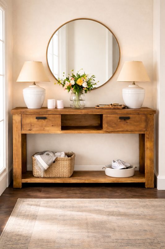 Consola de madera 029