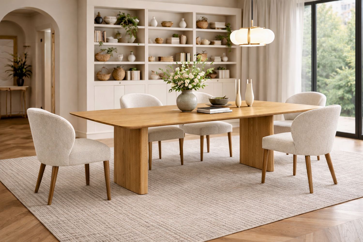 Mesa de comedor de madera 055