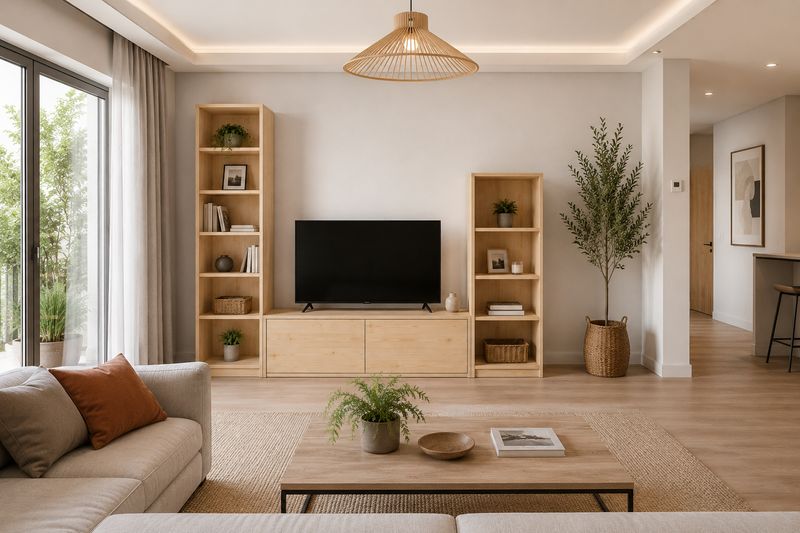 Mueble de televisión de madera 025