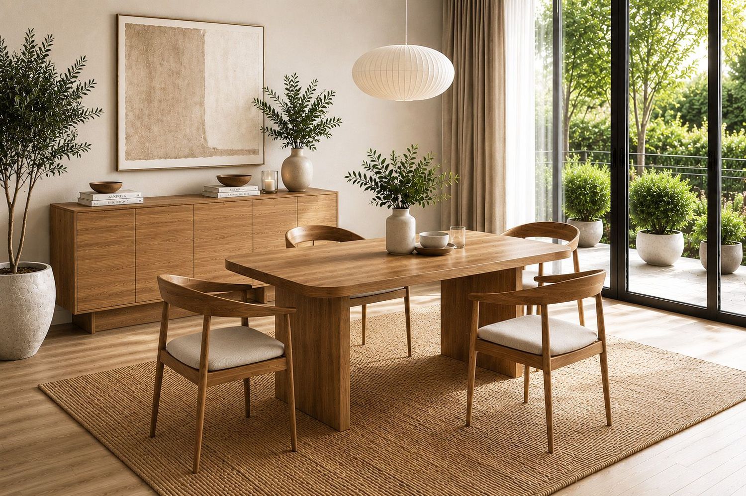 Mesa de comedor de madera 058 Mesa de comedor de madera 058
