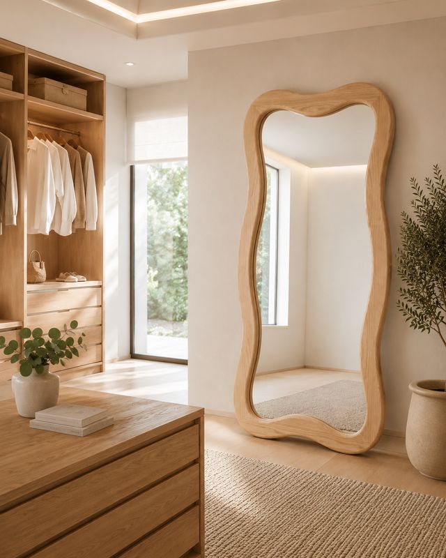Espejo marco de madera 14