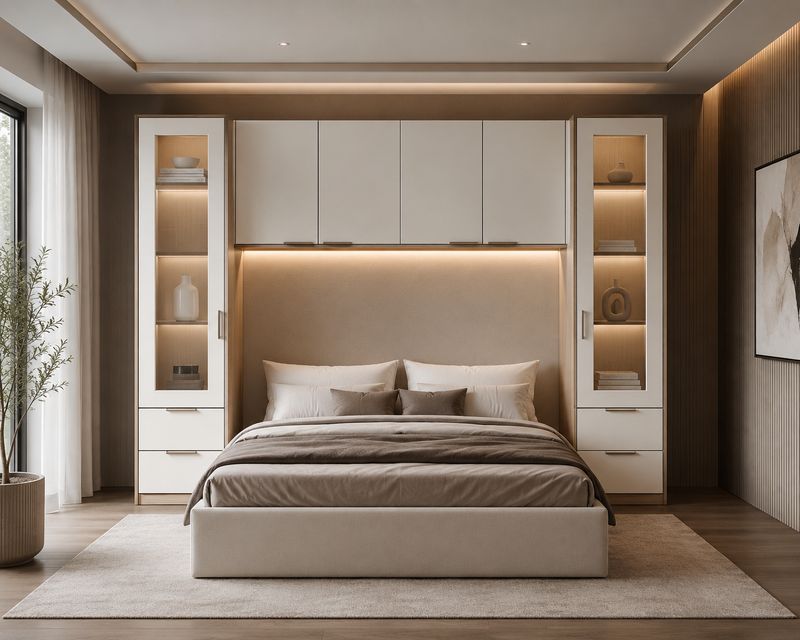 Cabecero de cama/armario 003