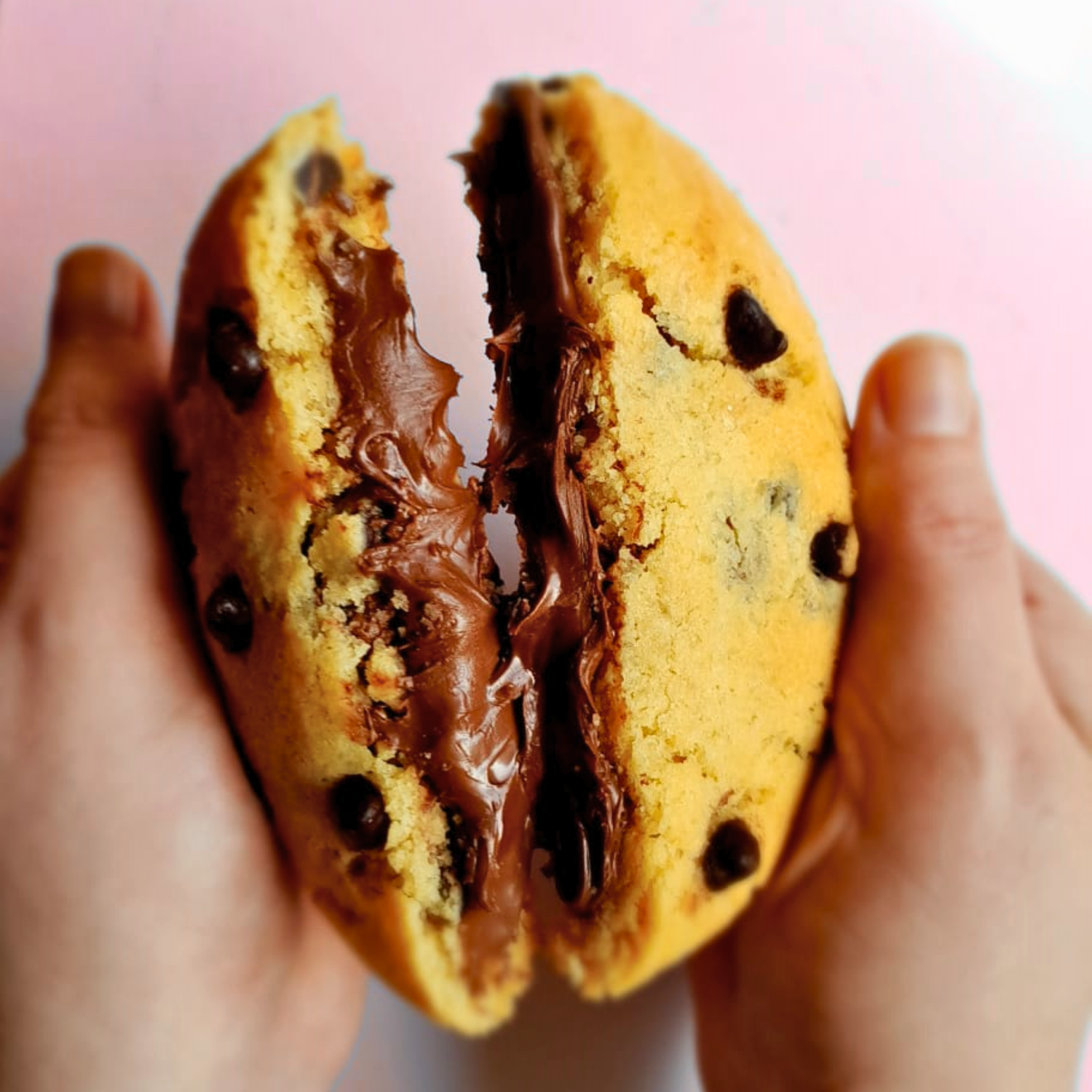 Choc-Chip Nutella Stuffed Cookie
