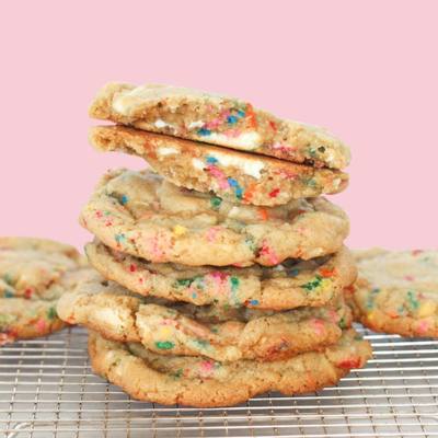 Birthday Cake Stuffed Cookie
