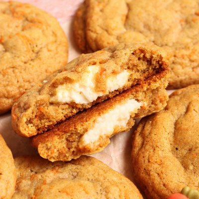 Carrot Cake Stuffed Cookie