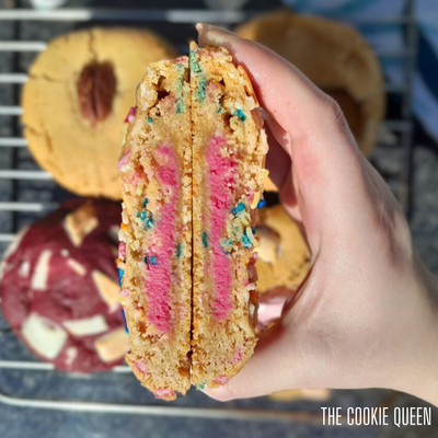 Birthday Cake Stuffed Cookie