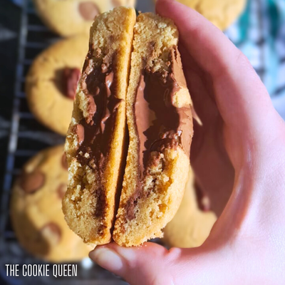 Choc-Chip Nutella Stuffed Cookie