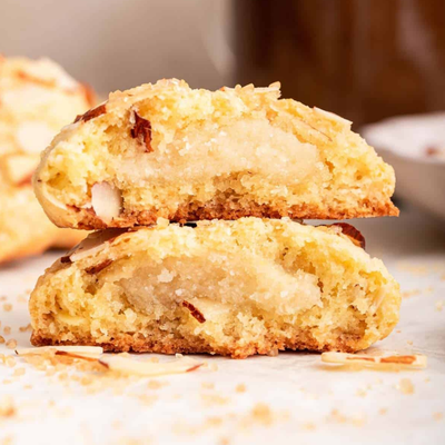 Almond Croissant Stuffed Cookie