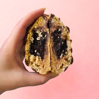 Decadent Brownie Stuffed Cookie