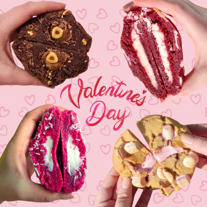 Valentine’s Day Gourmet Stuffed Cookie Gift Box