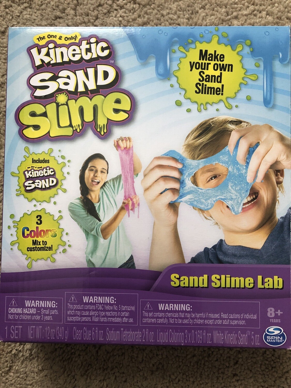 kinetic sand in slime