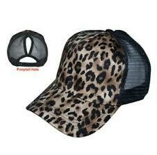 Leopard Ponytail Hat