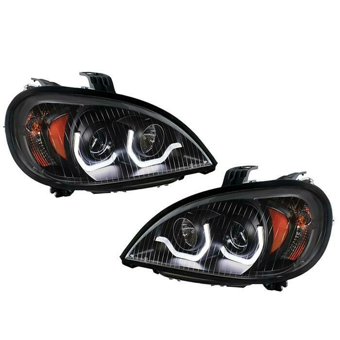 Freightliner Blackout Headlight Pair LED Projection Lights