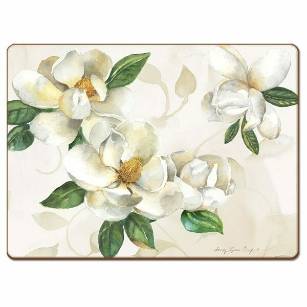 Cala Home Hardboard Placemat Set – Magnolias
