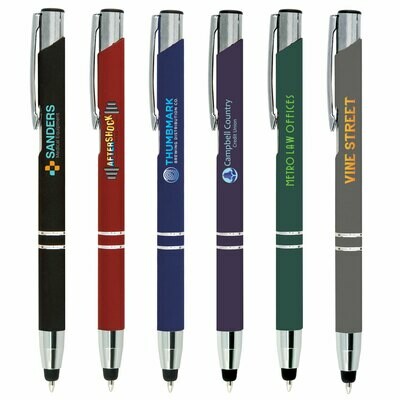 TRES-CHIC SOFTY STYLUS - COLORJET - FULL-COLOR METAL PEN