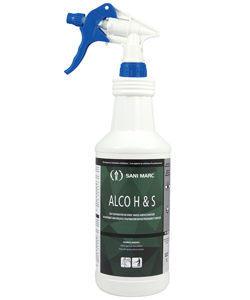 ALCO H & S NORINSE HAND & SURFACE CLEANER AND SANITIZER 1L (12/CS)