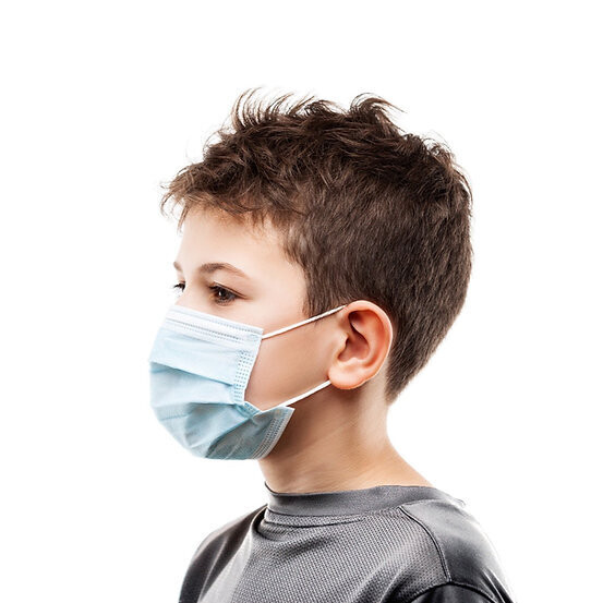 PEDIATRIC PROCEDURE MASK LEVEL 2 (BLUE)