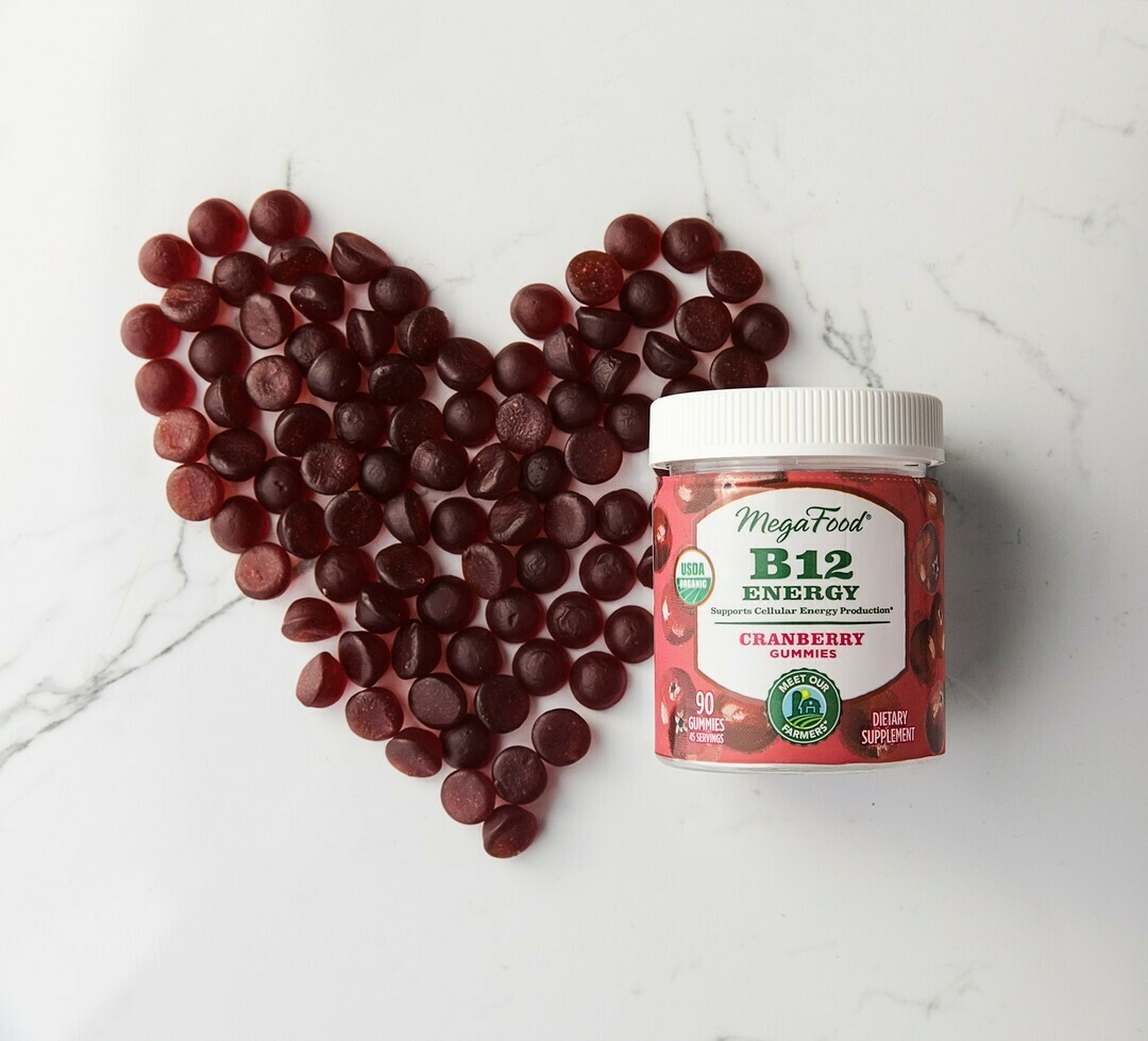 Megafood B12 Energy Cranberry Gummies 45serv