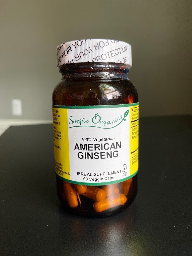 Wild + Rooted American Ginseng 60cap