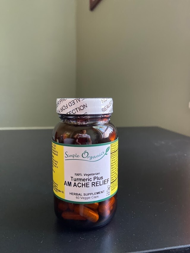 Wild + Rooted Turmeric Am Ache Relief 60cap