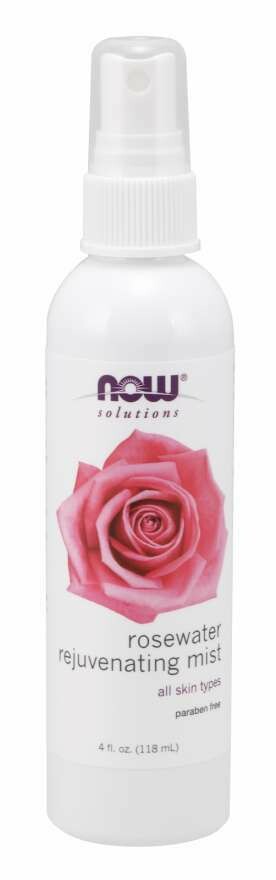 NOW Rosewater Rejuvenating Mist 4oz