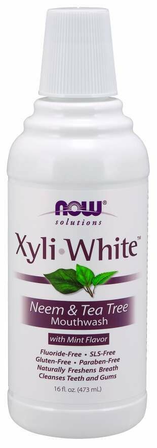 NOW Xyliwhite Neem Tea Tree Mouthwash 16oz
