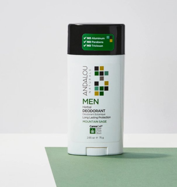 Andalou Men Deodorant Sage 2.65oz