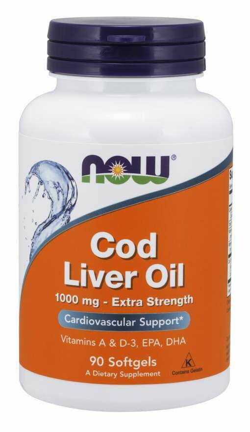NOW Cod Liver Oil 1000mg 90sgel