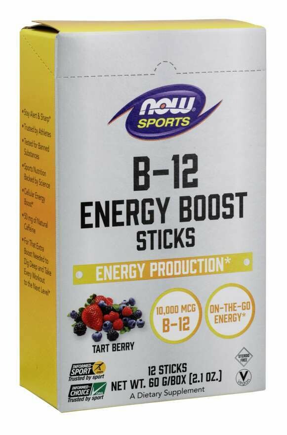 NOW Sport B-12 Energy Boost Sticks