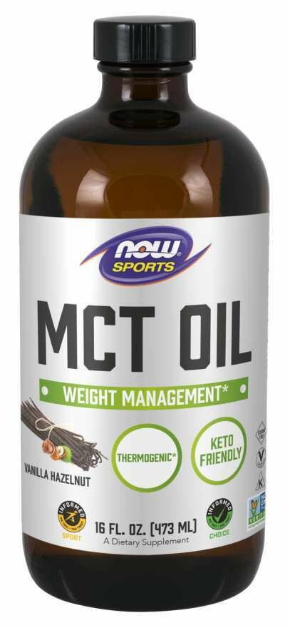 NOW Sport MCT Vanilla Hazelnut 16oz