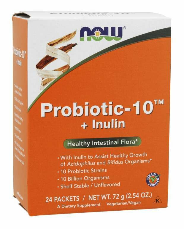 NOW probiotic-10 plus inulin