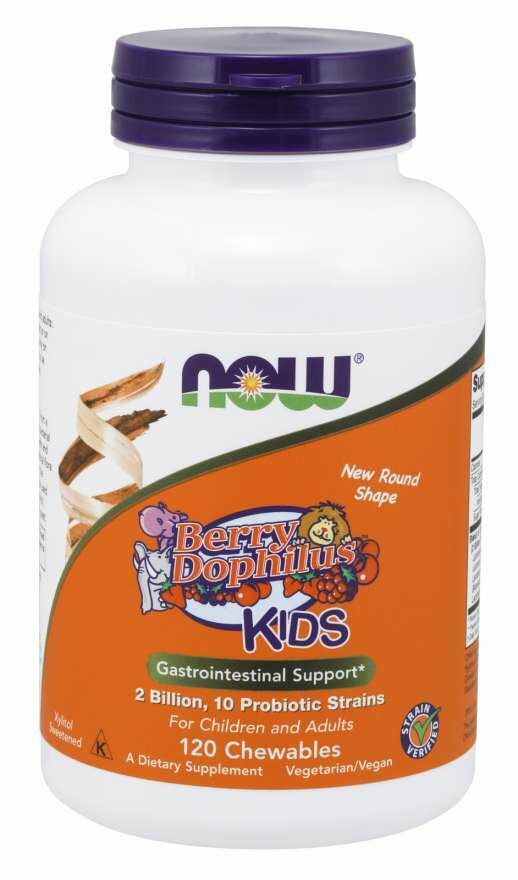 NOW Berrydophilious Kids Probiotic 2BIL 120chew120