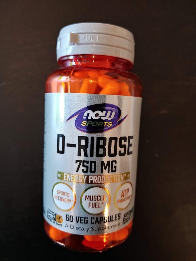 NOW Sport D-Ribose 750mg 60vcap