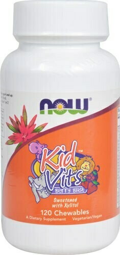 NOW Kid Vits Berry Blast 120chew