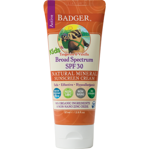 Badger Balm Kids Spf 30 Tangerine 2.9oz