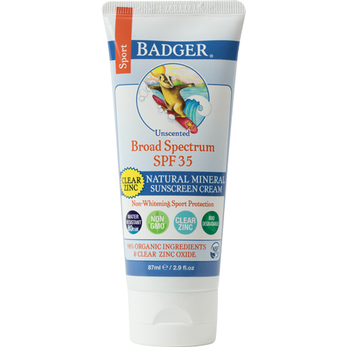 Badger Balm Sport Spf 35 Unscented 2.9oz