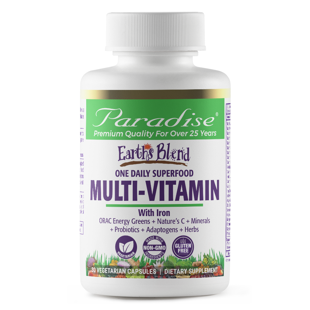 Paradise Herbs Earths Blend W Iron 60 Serv**