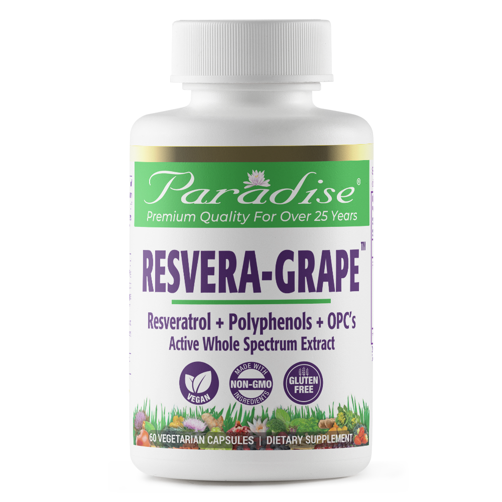 Paradise Herbs ResveraGrape 60cap**