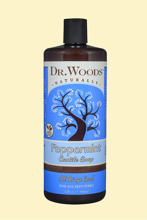 Dr. Woods Peppermint Castille Soap 32oz