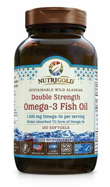 Nutrigold Double Strength Omega 3 120sgel