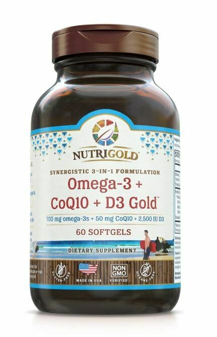 Nutrigold omega-3 CoQ10 D3 Gold