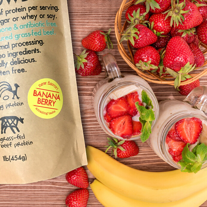 Paleo Pro Protein Banana Berry 1lb**