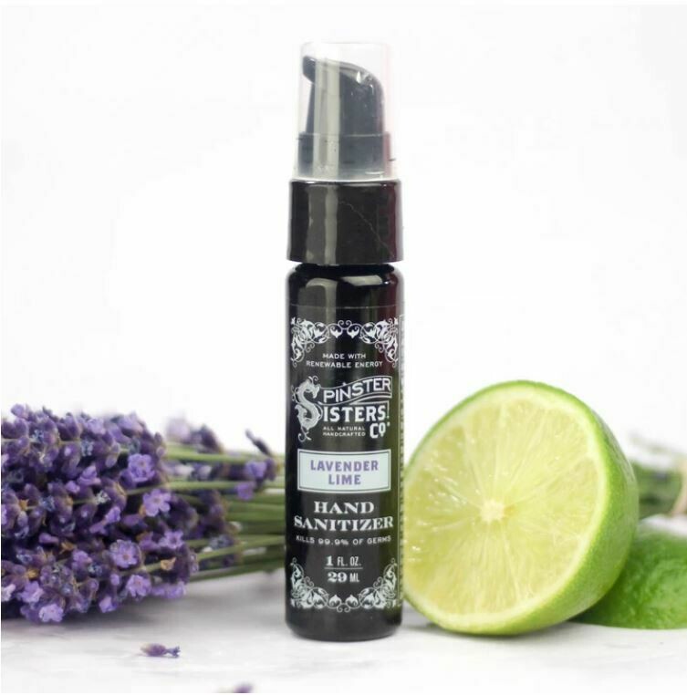 Spinster Sisters Co. Lav Lime Hand Santitizer 1oz