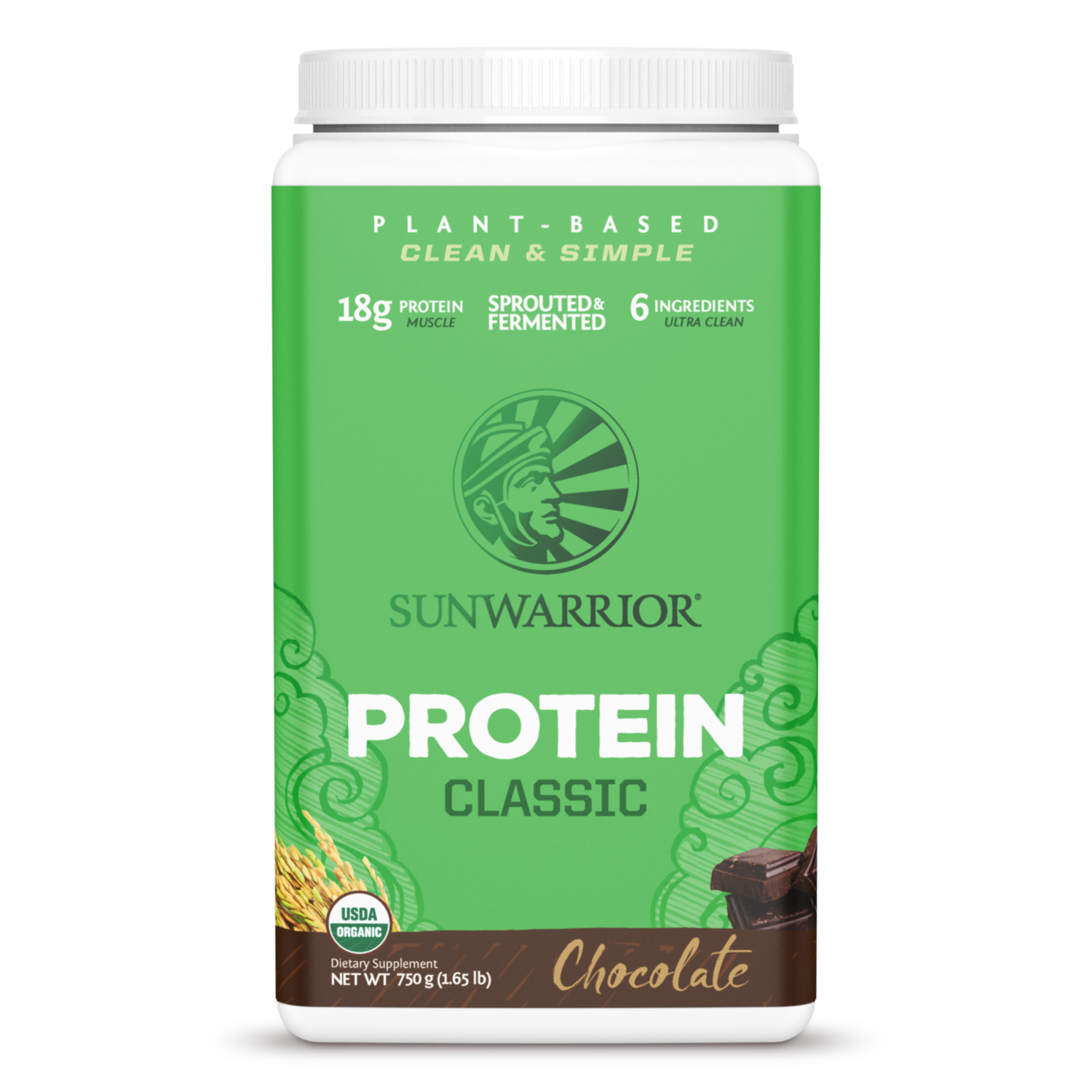 Sunwarrior Classic Protein Clean and Simple Chocolate