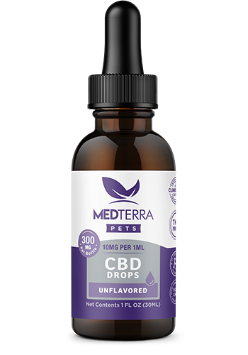 MedTerra Pets 300mg CBD Unflavored 1oz**