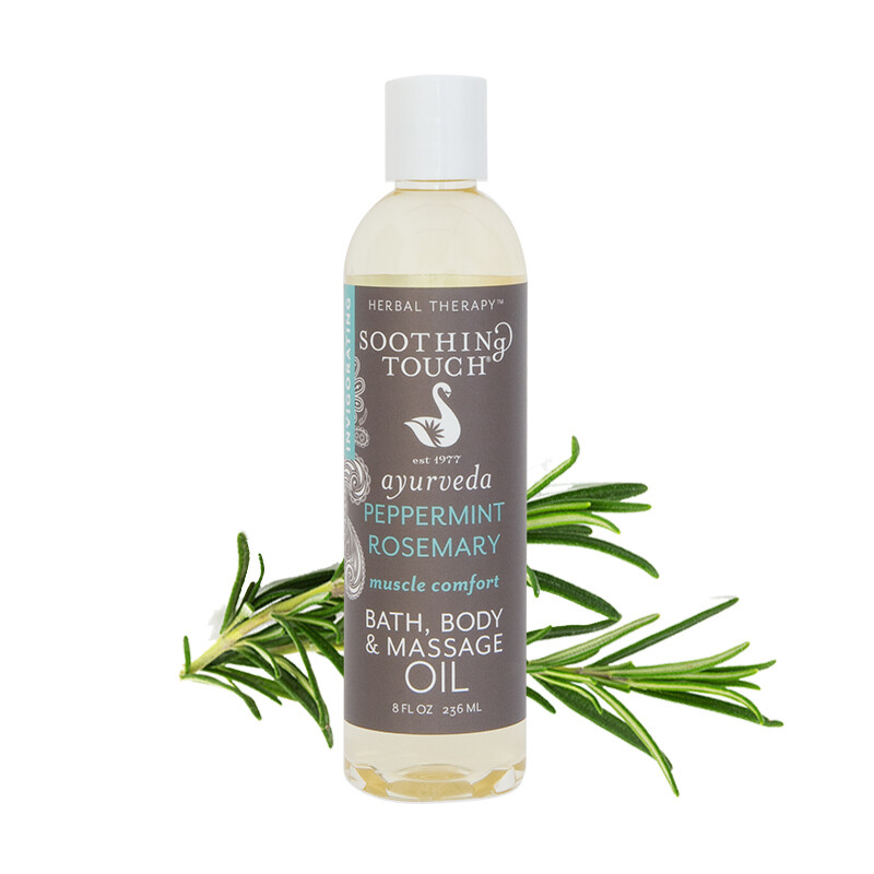 Soothing Touch Bath Body Oil Peppermint 8oz