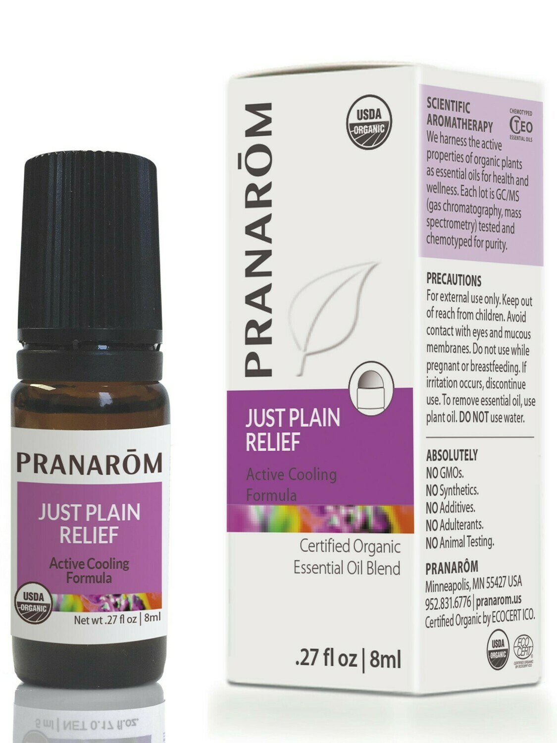 Pranarom Just Plain Relief Rollon 8ml