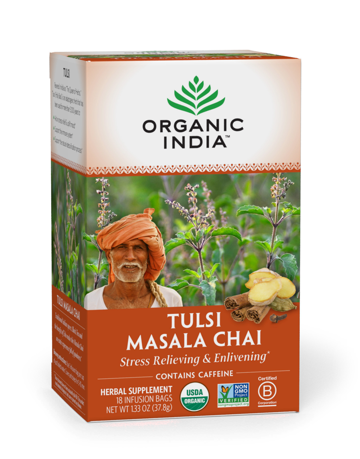 Organic India Tea Tulsi Chai Masala 18ct